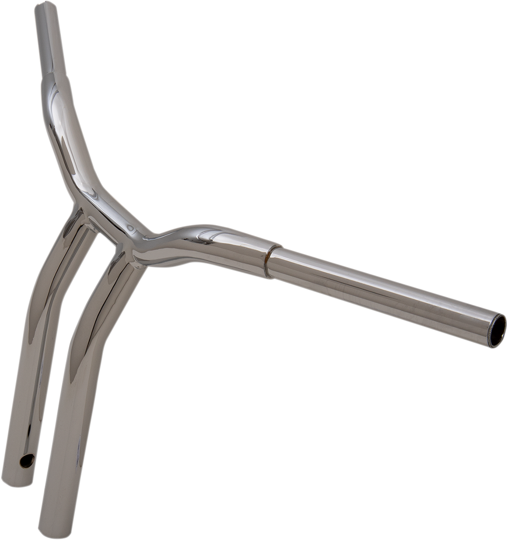LA CHOPPERS Kage Fighter Welded Bent-Riser Handlebar - One Piece - 14" - Chrome LA-7338-14 — image 2