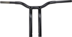 LA CHOPPERS Kage Fighter Welded Bent-Riser Handlebar - One Piece - 14" - Black LA-7338-14B — image 1