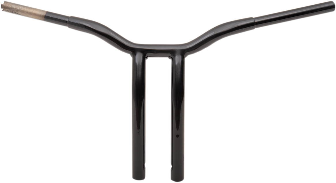LA CHOPPERS Kage Fighter Welded Bent-Riser Handlebar - One Piece - 14" - Black LA-7338-14B — image 2