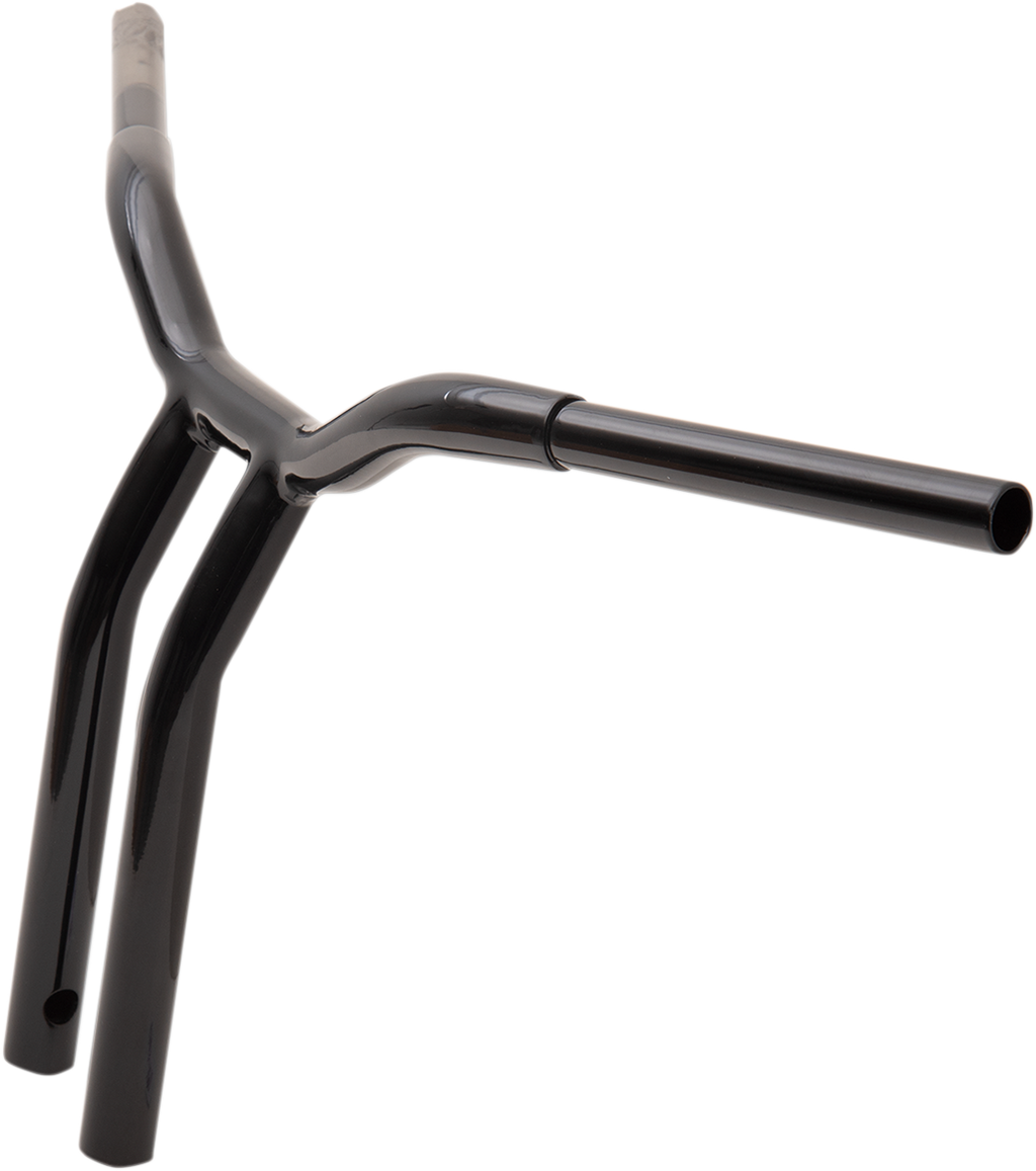 LA CHOPPERS Kage Fighter Welded Bent-Riser Handlebar - One Piece - 14" - Black LA-7338-14B — image 3