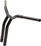 LA CHOPPERS Kage Fighter Welded Bent-Riser Handlebar - One Piece - 14" - Black LA-7338-14B — image 3