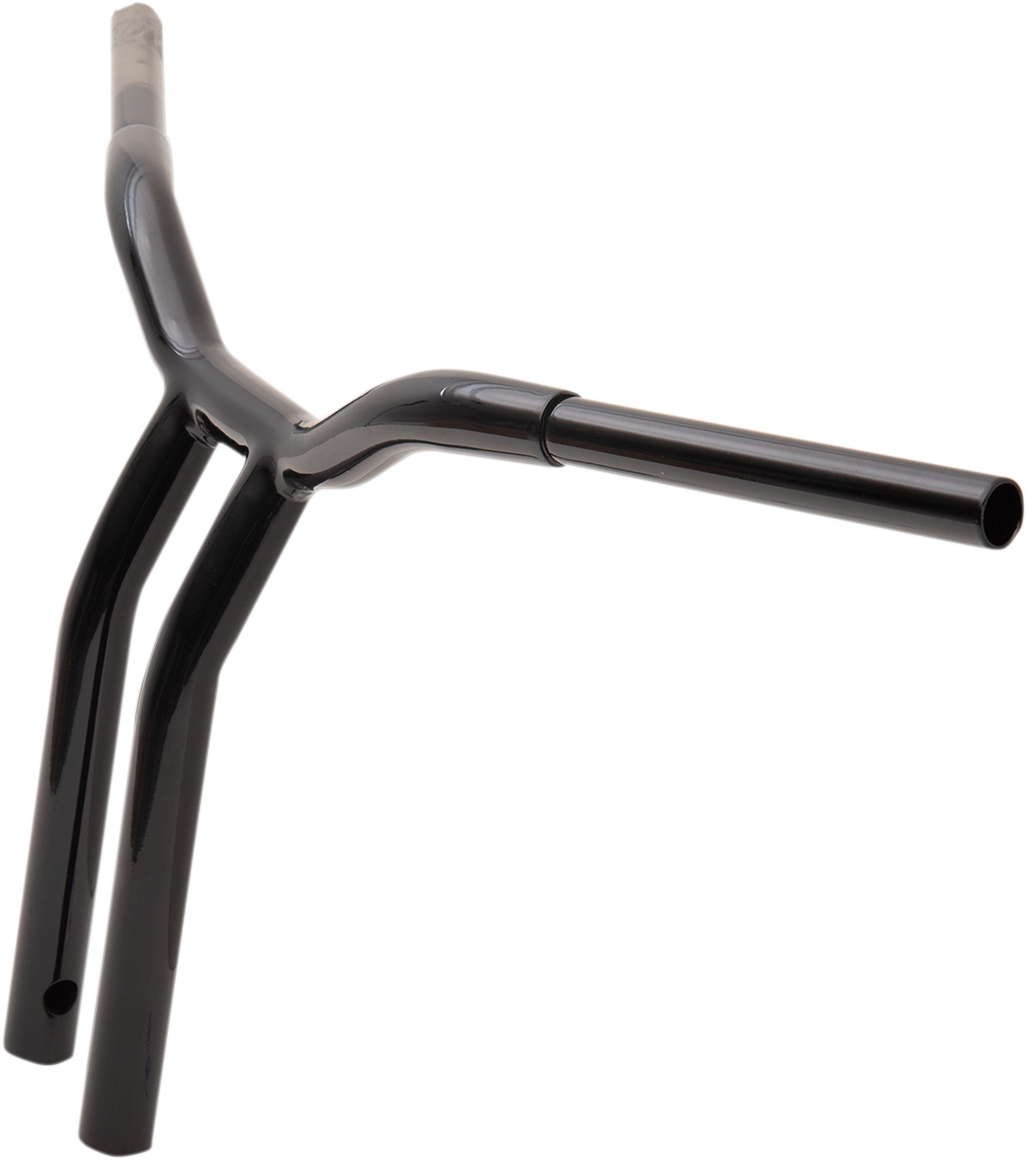 LA CHOPPERS Kage Fighter Welded Bent-Riser Handlebar - One Piece - 14" - Black LA-7338-14B — image 3