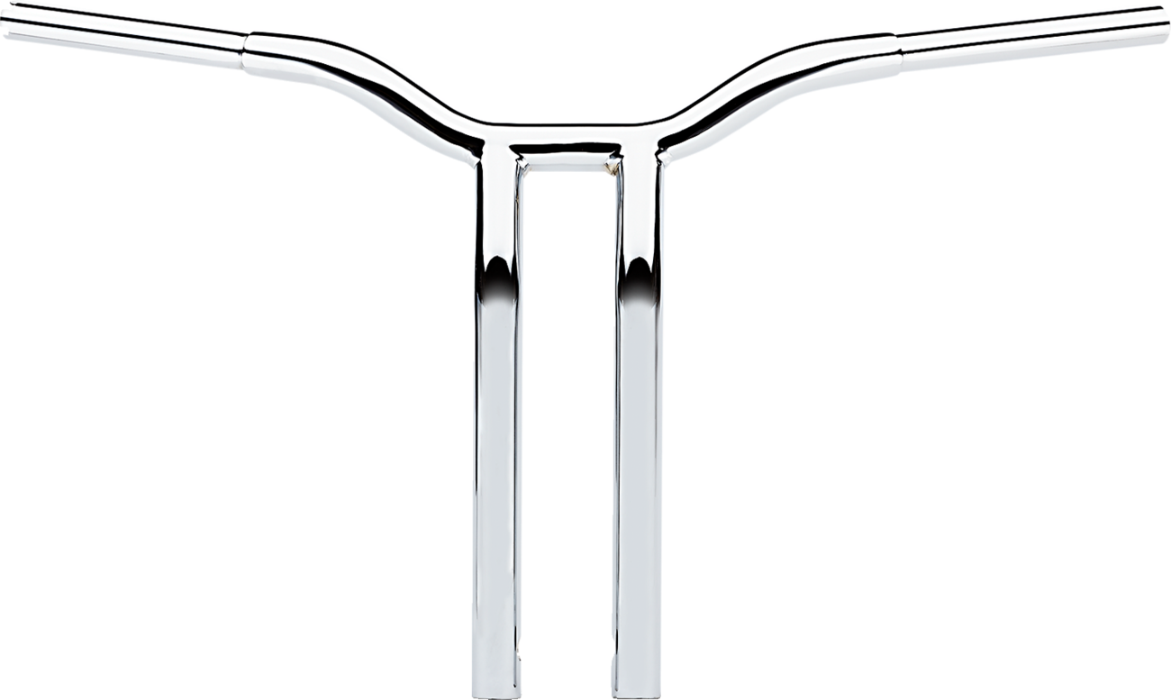 LA CHOPPERS Kage Fighter Welded Bent-Riser Handlebar - One Piece - 16" - Chrome LA-7338-16 — image 1