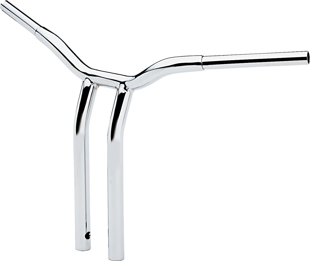 LA CHOPPERS Kage Fighter Welded Bent-Riser Handlebar - One Piece - 16" - Chrome LA-7338-16 — image 2