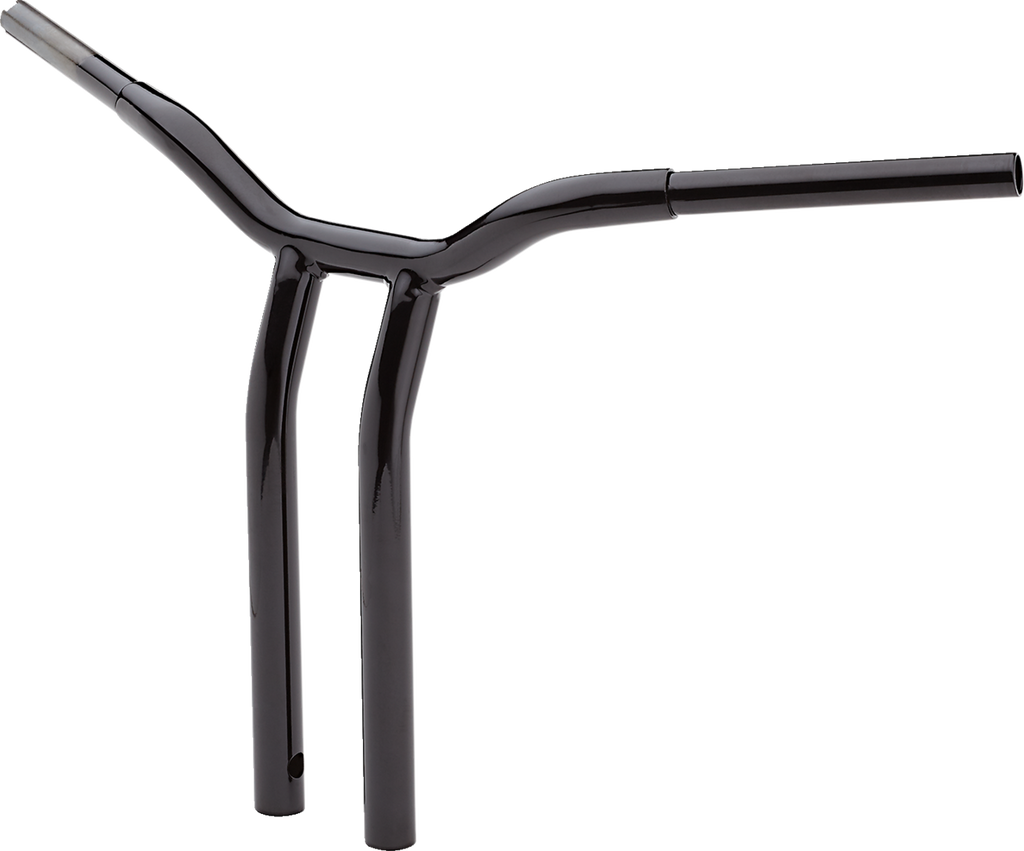 LA CHOPPERS Kage Fighter Welded Bent-Riser Handlebar - One Piece - 16" - Black LA-7338-16B — image 2