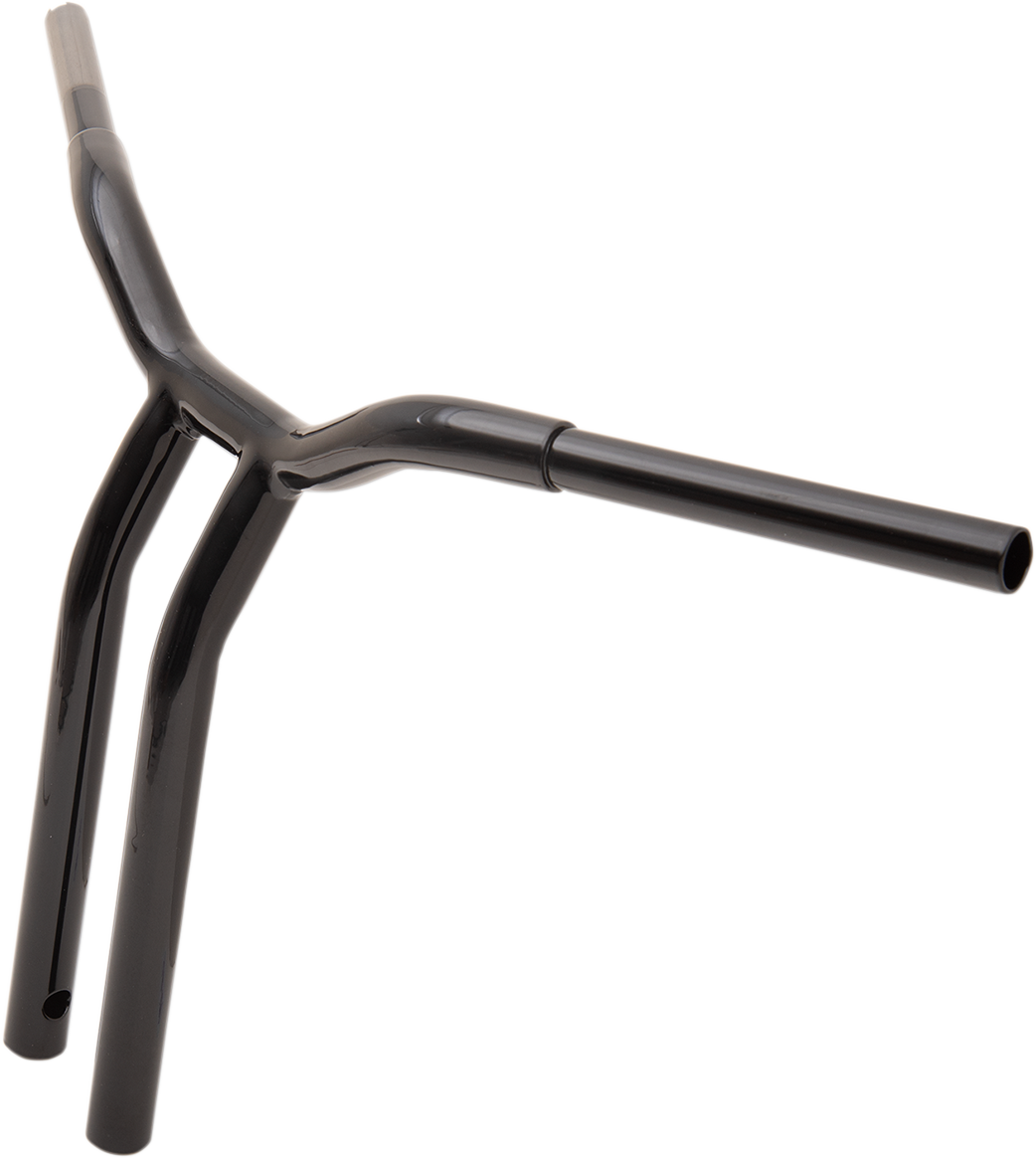 LA CHOPPERS Kage Fighter Welded Bent-Riser Handlebar - One Piece - 16" - Black LA-7338-16B — image 3