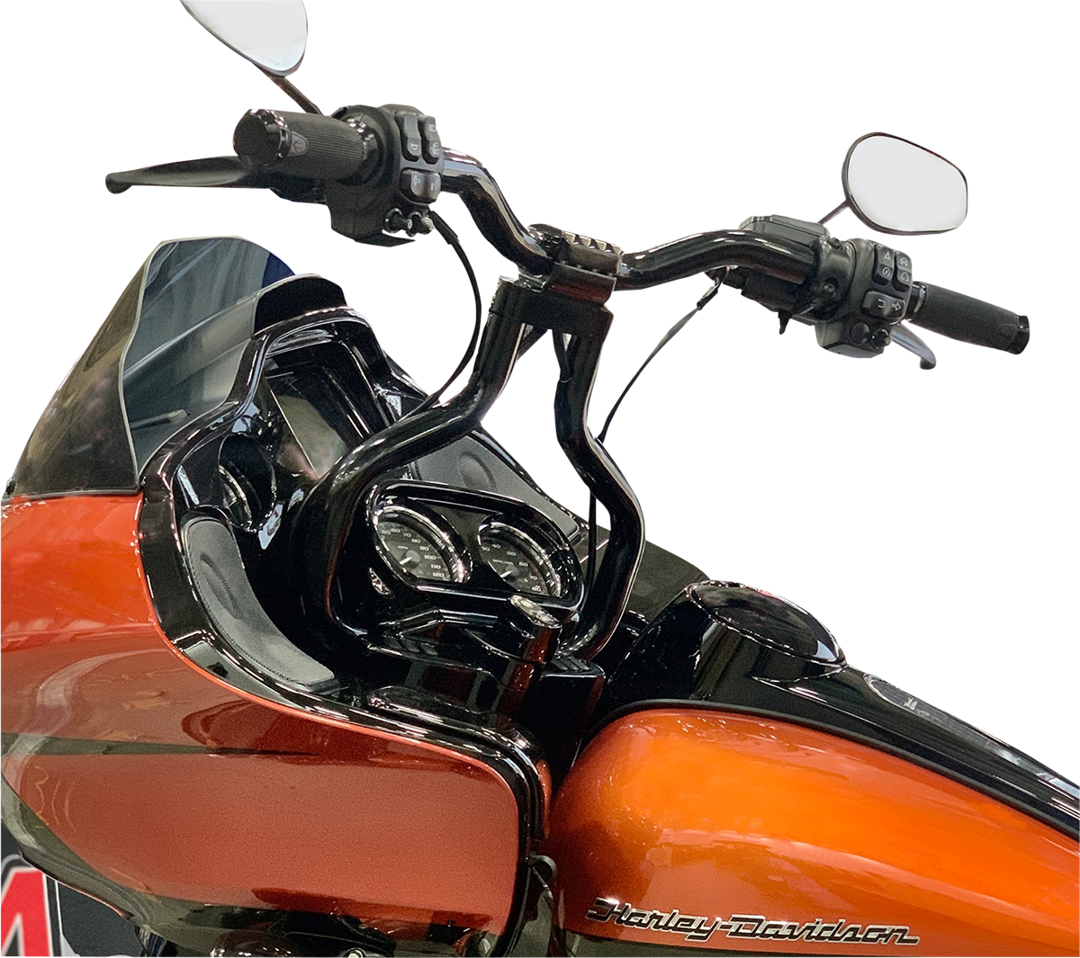 LA CHOPPERS Double Walled Road Glide Kage Fighter T-Bar - 14" - Black LA-7339-14B — image 3