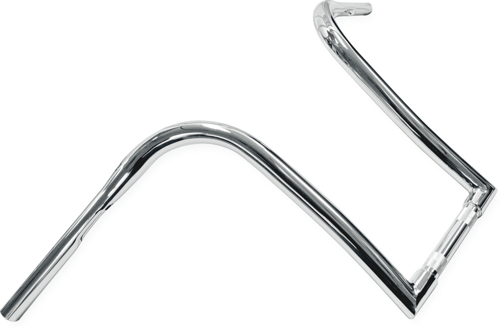 LA CHOPPERS Nice Curves Ape Hanger Handlebar - 1-1/4" Diameter - 14" Rise - Chrome LA-7341-14 — image 2