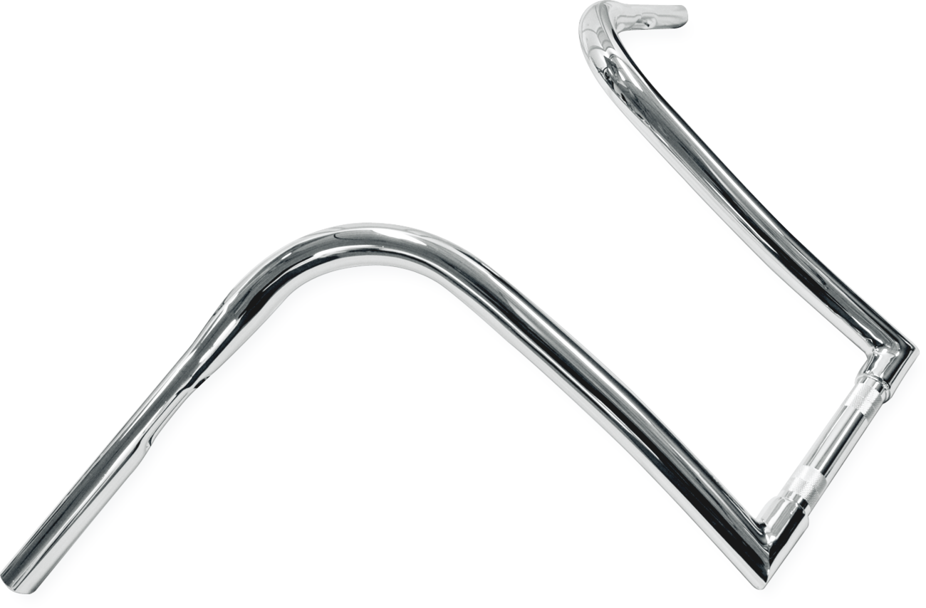 LA CHOPPERS Nice Curves Ape Hanger Handlebar - 1-1/4" Diameter - 14" Rise - Chrome LA-7341-14 — image 2