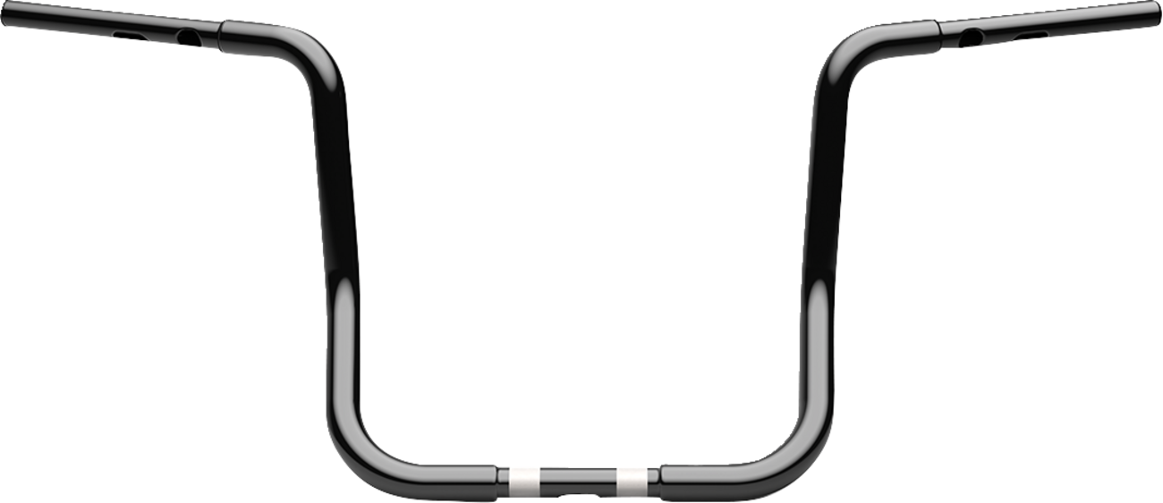 LA CHOPPERS Handlebar - Twin Round - 1-1/4" x 14" - Black LA-7347-14B — image 1