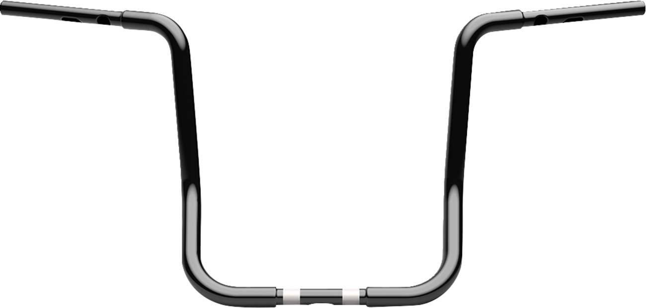 LA CHOPPERS Handlebar - Twin Round - 1-1/4" x 16" - Black LA-7347-16B — image 1