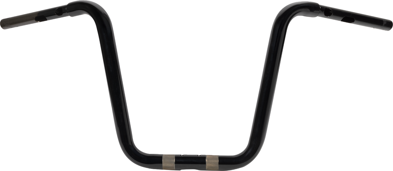 LA CHOPPERS Handlebar - Twin Round - 1-1/4" x 12" - Black LA-7348-12B — image 1