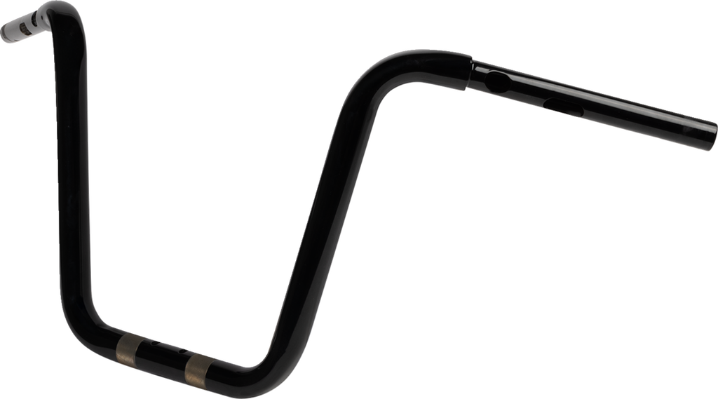 LA CHOPPERS Handlebar - Twin Round - 1-1/4" x 12" - Black LA-7348-12B — image 2