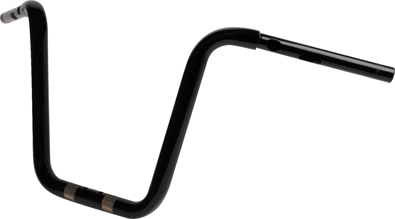 LA CHOPPERS Handlebar - Twin Round - 1-1/4" x 12" - Black LA-7348-12B — image 2