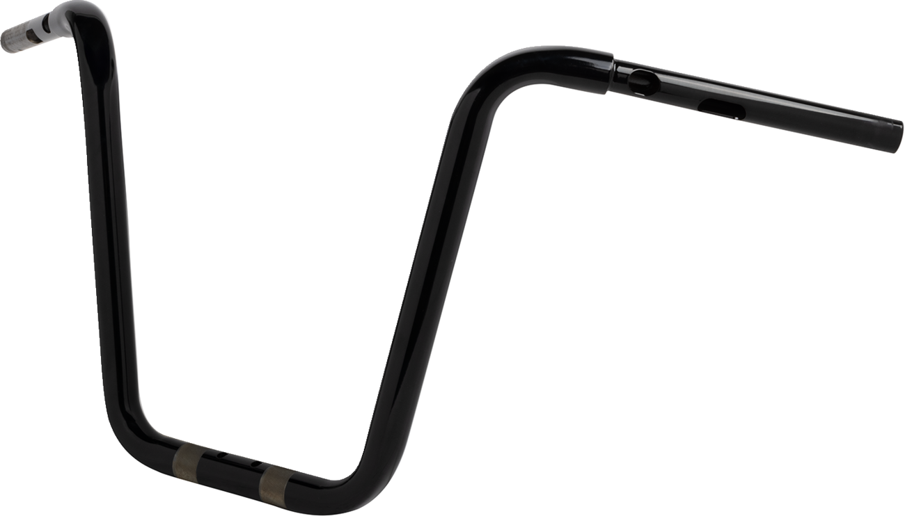 LA CHOPPERS Handlebar - Twin Round - 1-1/4" x 14" - Black LA-7348-14B — image 2
