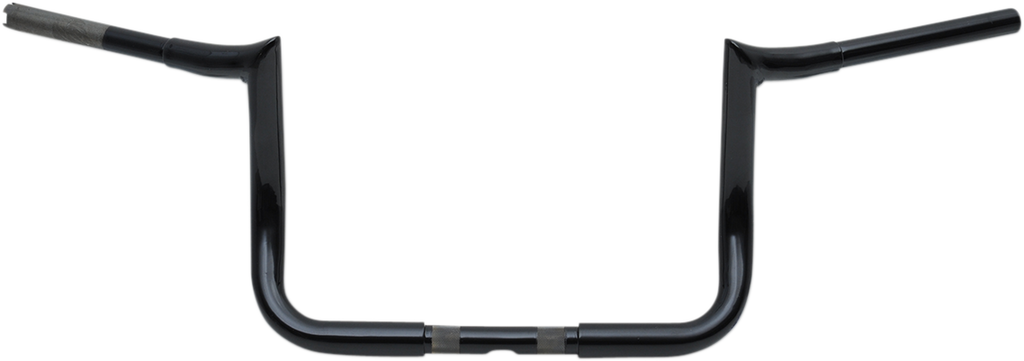 LA CHOPPERS 1-1/4" Prime Ape Bagger Handlebar - 10" - Black LA-7352-10B — image 1