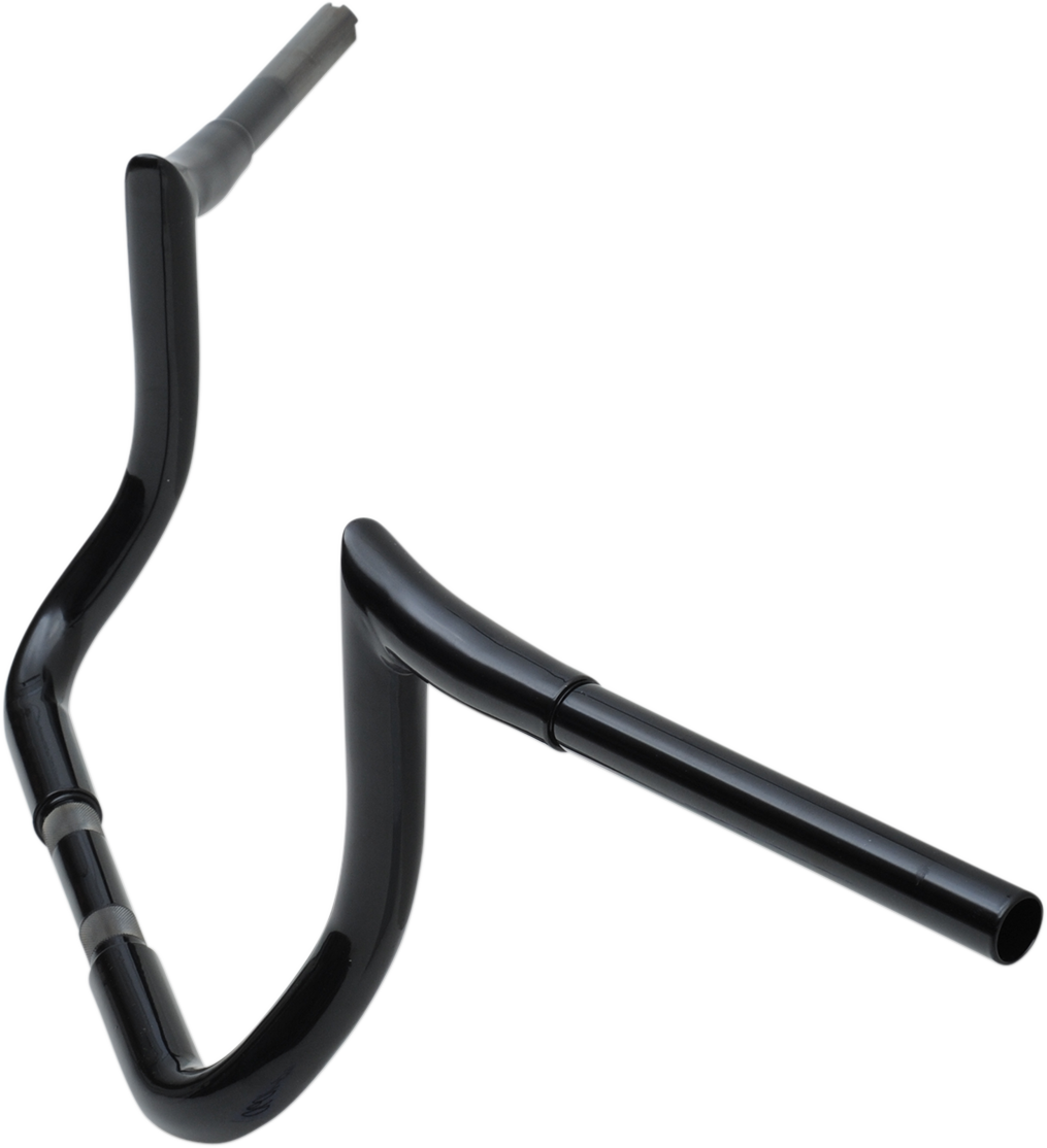 LA CHOPPERS 1-1/4" Prime Ape Bagger Handlebar - 10" - Black LA-7352-10B — image 2