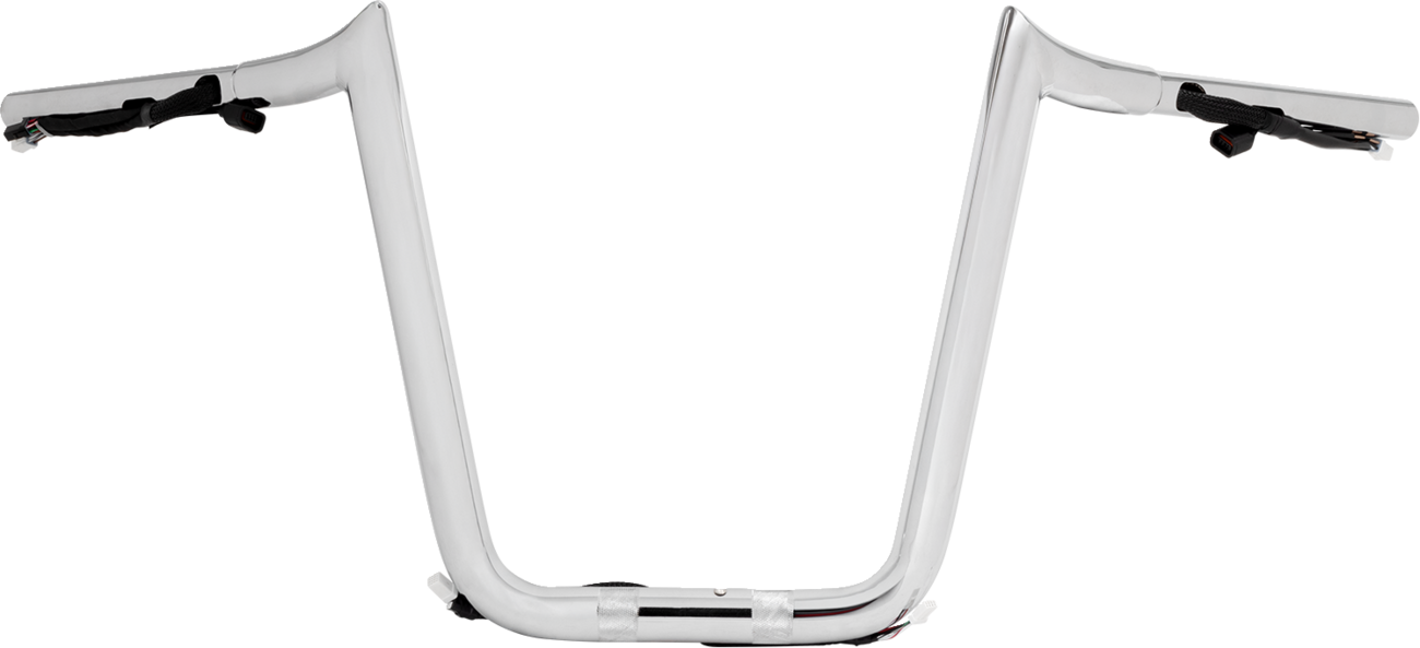 LA CHOPPERS Pre-Wired Prime Ape Handlebar - 1-1/4" x 12" - Chrome LA-7359-12W — image 1