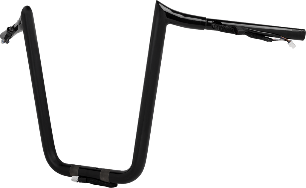 LA CHOPPERS Pre-Wired Prime Ape Handlebar - 1-1/4" x 14" - Black LA-7359-14BW — image 2