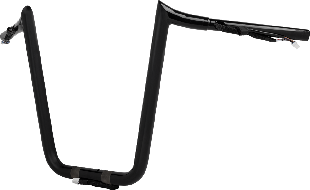 LA CHOPPERS Pre-Wired Prime Ape Handlebar - 1-1/4" x 14" - Black LA-7359-14BW — image 2