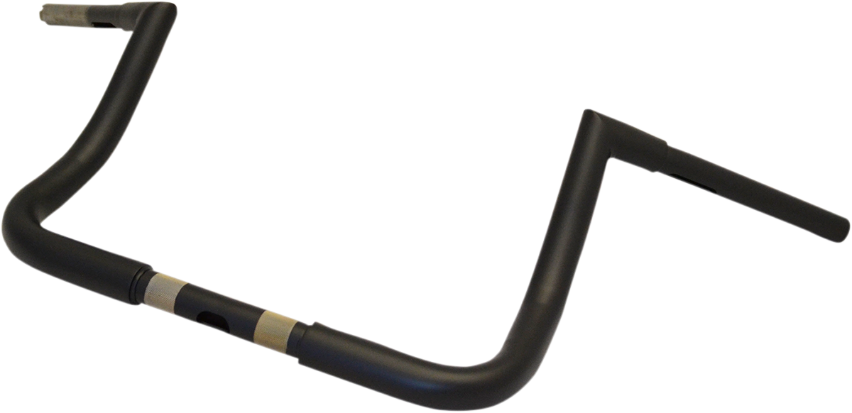 LA CHOPPERS 1-1/4" Twin Peaks Touring Handlebar - 10" - Flat Black LA-7361-10M — image 1