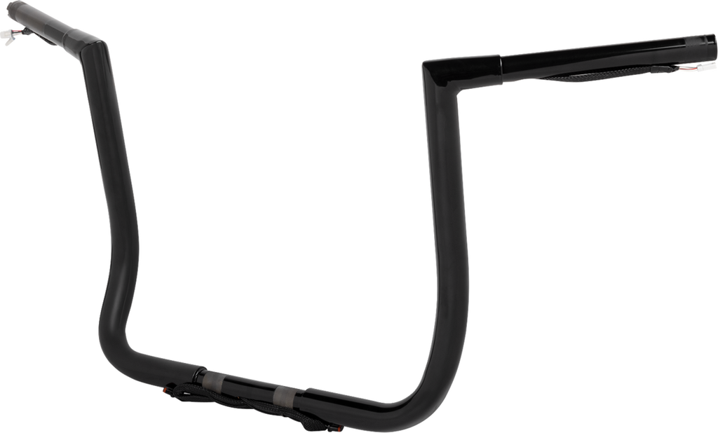 LA CHOPPERS Pre-Wired Twin Peaks Handlebar - 1-1/4" x 14" - Black LA-7361-14BW — image 2