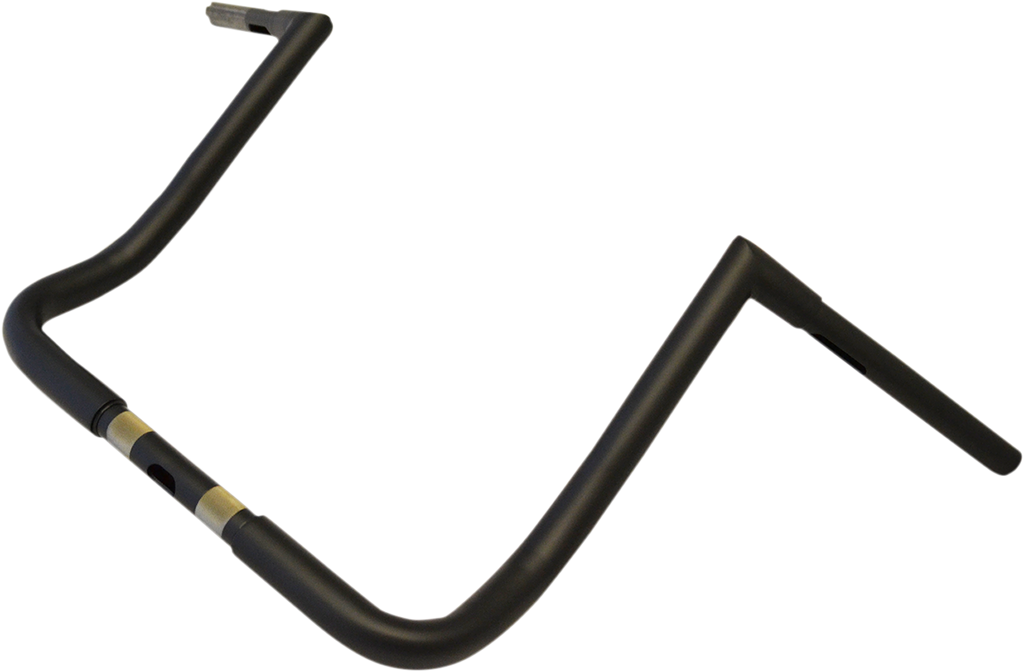 LA CHOPPERS 1-1/4" Twin Peaks Touring Handlebar - 14" - Flat Black LA-7361-14M — image 1