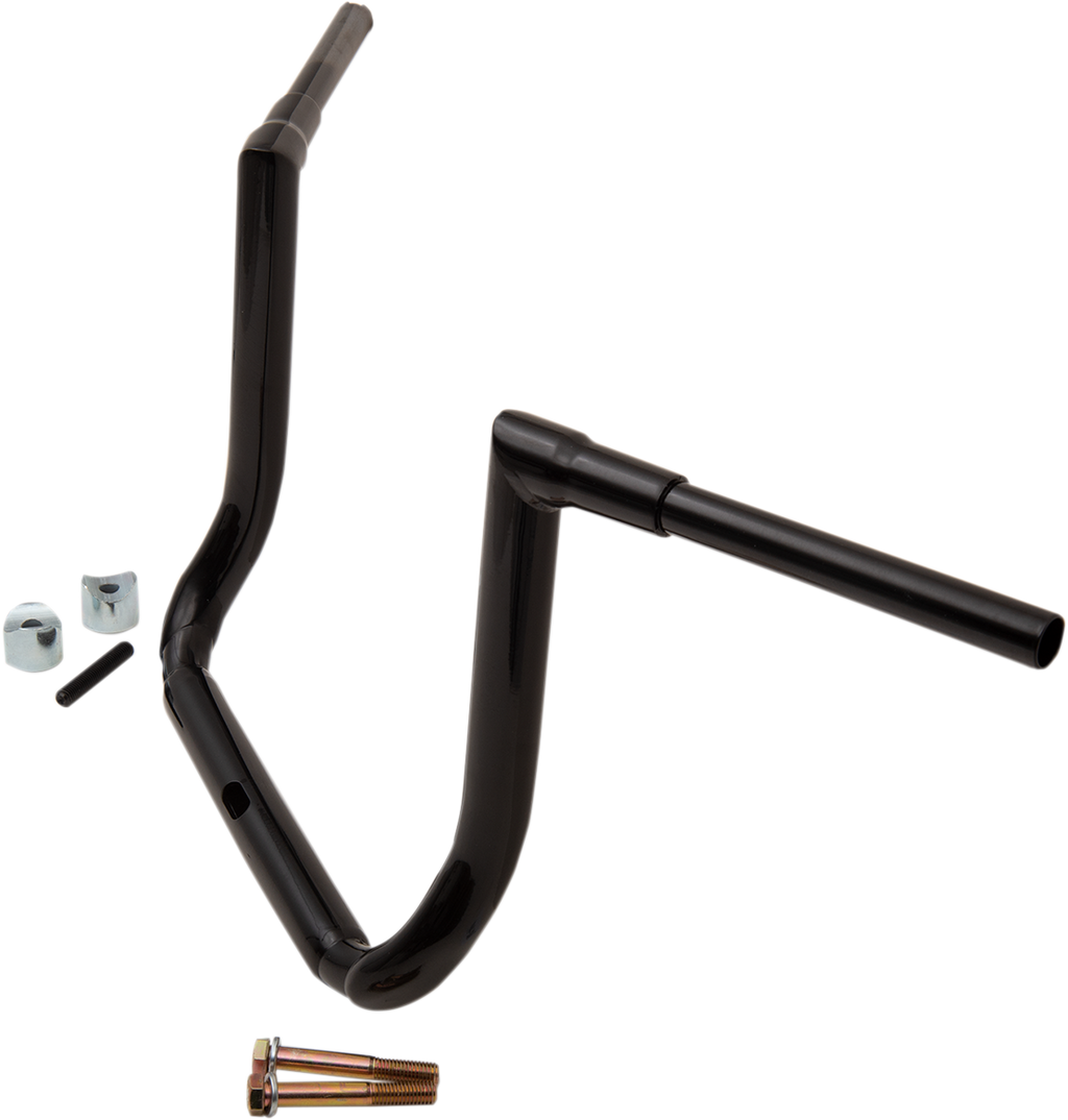 LA CHOPPERS 1-1/2" Grande Twin Peaks Touring Handlebar - 14" - Black LA-7364-14B — image 2
