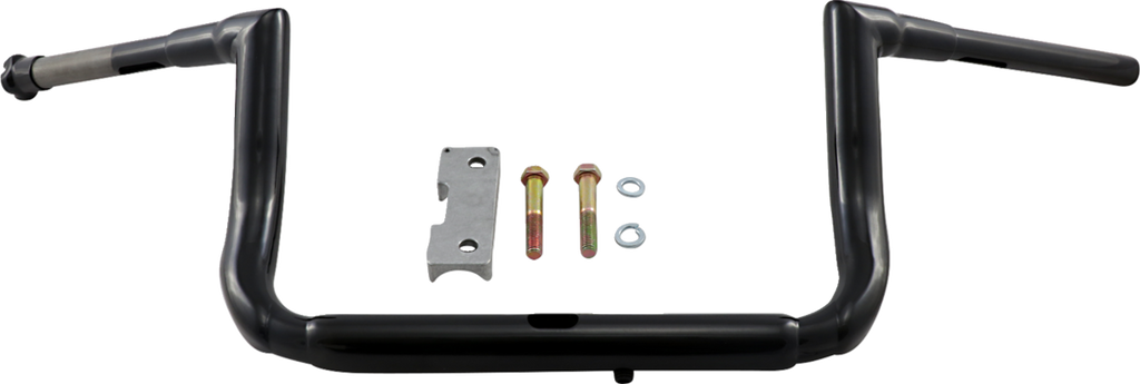LA CHOPPERS 1-1/2" Grande Twin Peaks Touring Handlebar - 10" - Black LA-7365-10B — image 1