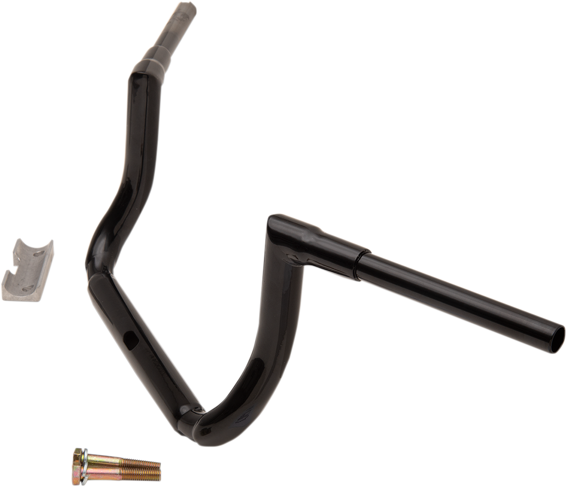 LA CHOPPERS 1-1/2" Grande Twin Peaks Touring Handlebar - 10" - Black LA-7365-10B — image 3