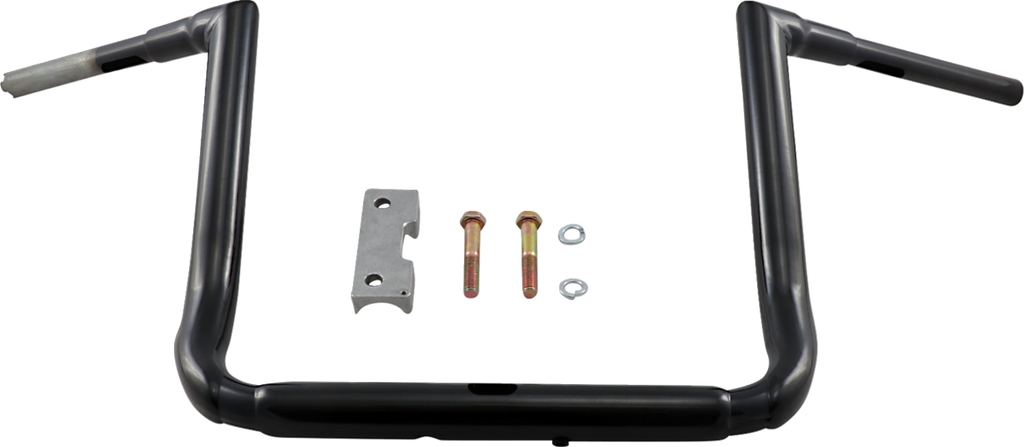LA CHOPPERS 1-1/2" Grande Twin Peaks Touring Handlebar - 14" - Black LA-7365-14B — image 1