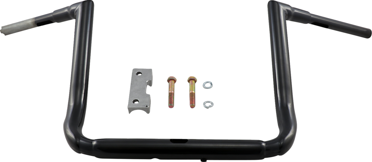 LA CHOPPERS 1-1/2" Grande Twin Peaks Touring Handlebar - 14" - Black LA-7365-14B — image 1