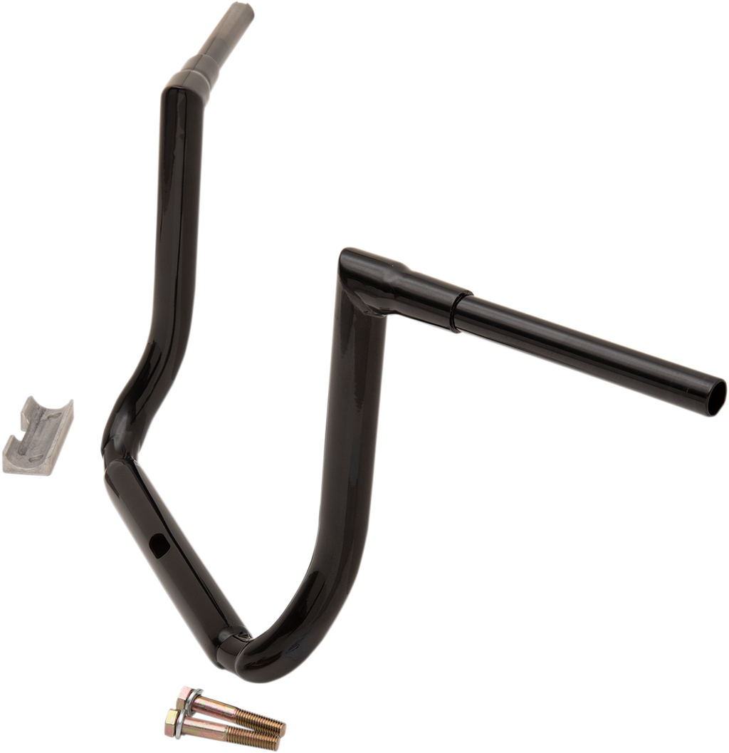 LA CHOPPERS 1-1/2" Grande Twin Peaks Touring Handlebar - 14" - Black LA-7365-14B — image 2