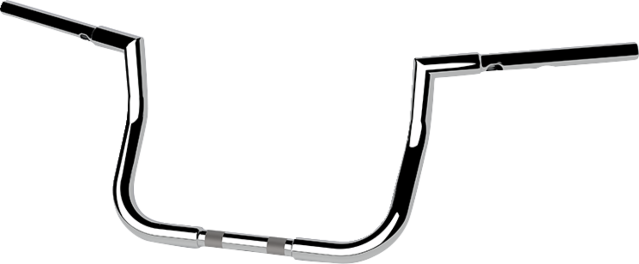 LA CHOPPERS 1-1/4" Twin Peaks Touring Handlebar - 10" - Chrome LA-7367-10 — image 2