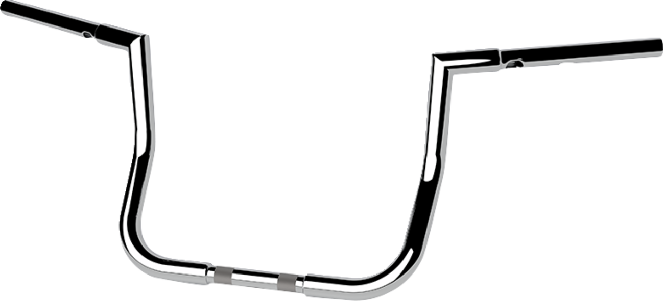 LA CHOPPERS 1-1/4" Twin Peaks Touring Handlebar - 12" - Chrome LA-7367-12 — image 2