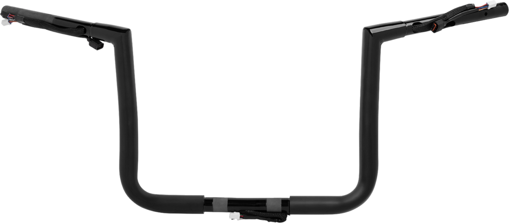 LA CHOPPERS Pre-Wired Twin Peaks Handlebar - 1-1/4" x 12" - Black LA-7367-12BW — image 1