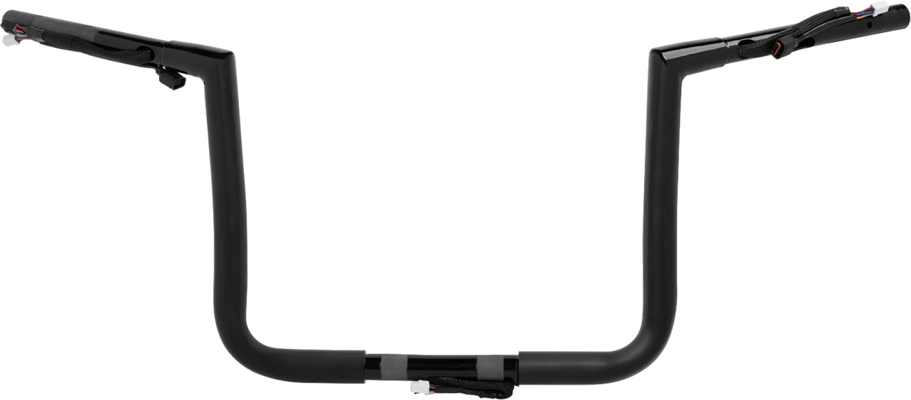 LA CHOPPERS Pre-Wired Twin Peaks Handlebar - 1-1/4" x 12" - Black LA-7367-12BW — image 1