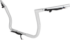 LA CHOPPERS Pre-Wired Twin Peaks Handlebar - 1-1/4" x 12" - Chrome LA-7367-12W — image 2