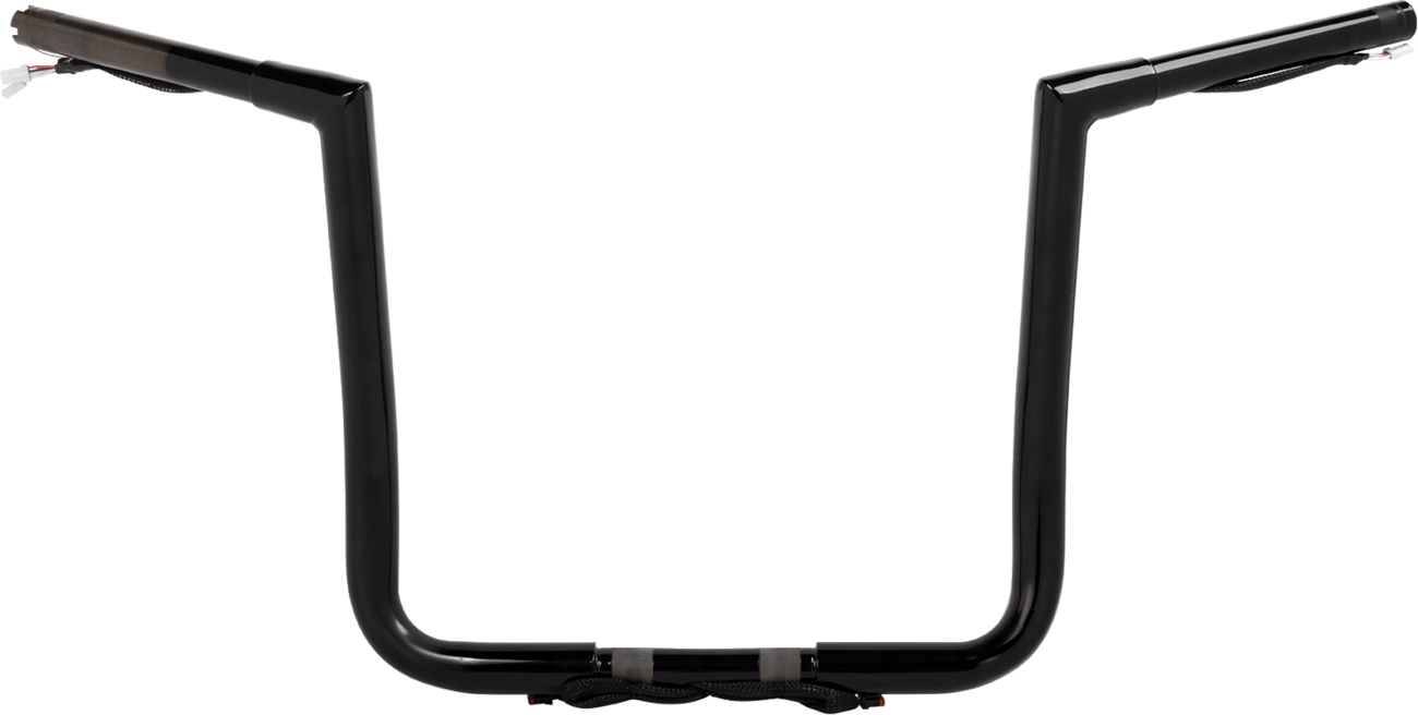 LA CHOPPERS Pre-Wired Twin Peaks Handlebar - 1-1/4" x 12" - Chrome LA-7367-12W — image 3
