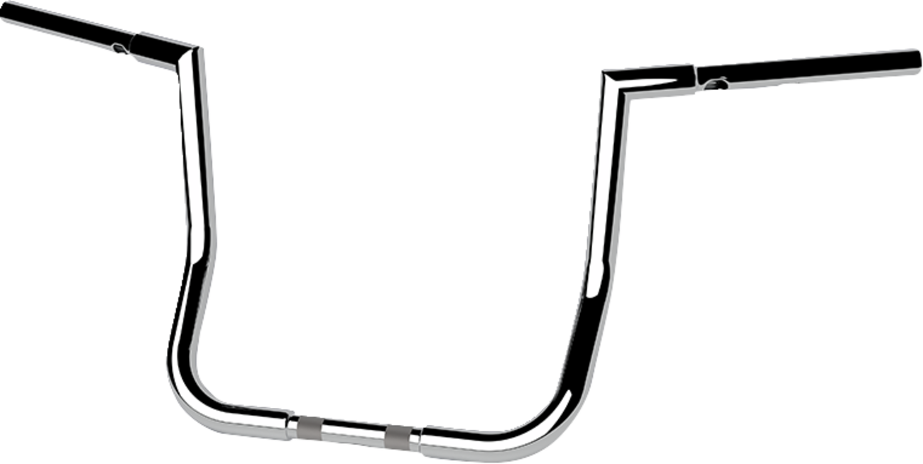 LA CHOPPERS 1-1/4" Twin Peaks Touring Handlebar - 14" - Chrome LA-7367-14 — image 2