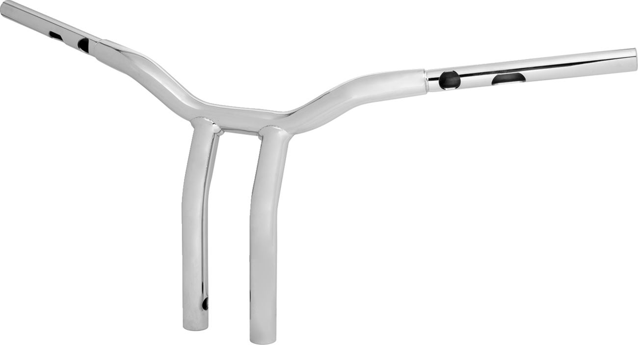 LA CHOPPERS One-Piece Kage Fighter Handlebar - Pullback - 12" x 1-1/4" - Chrome LA-7369-12 — image 2