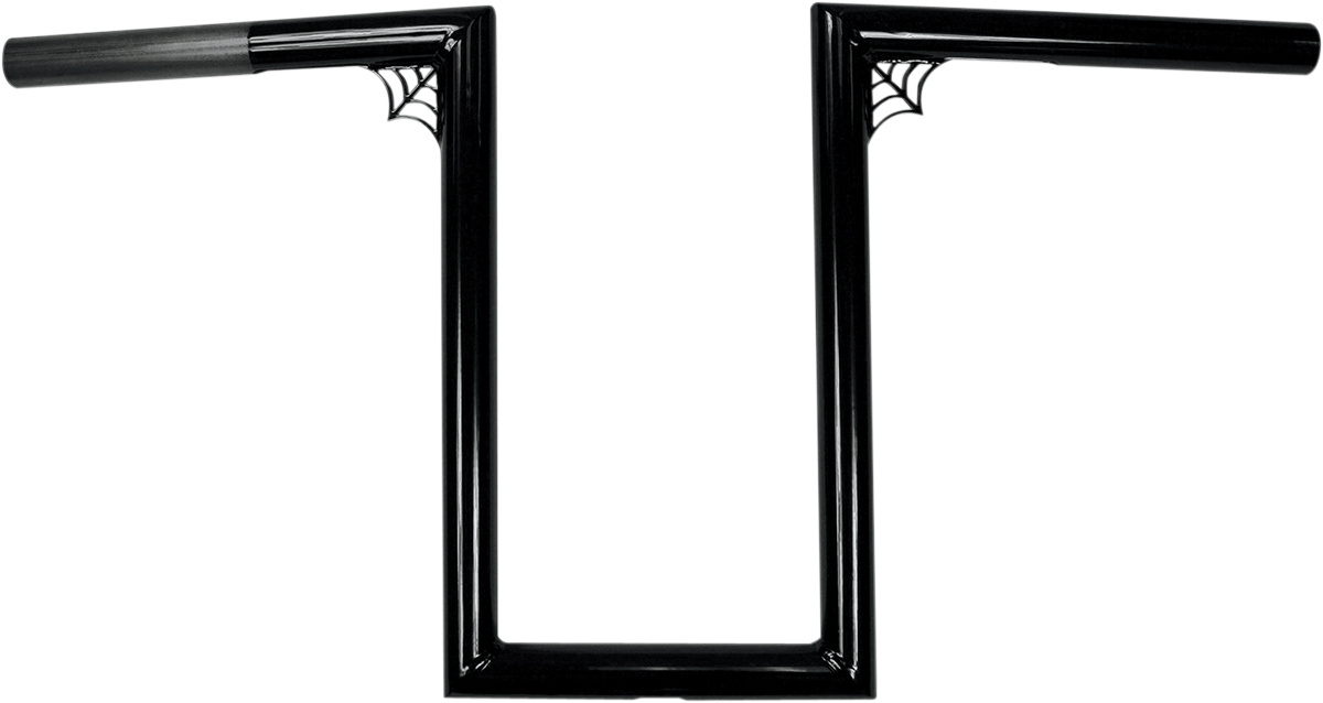 LA CHOPPERS 1" Old School Handlebar - Web Z - 12" - Black LA-7380-W12B — image 1