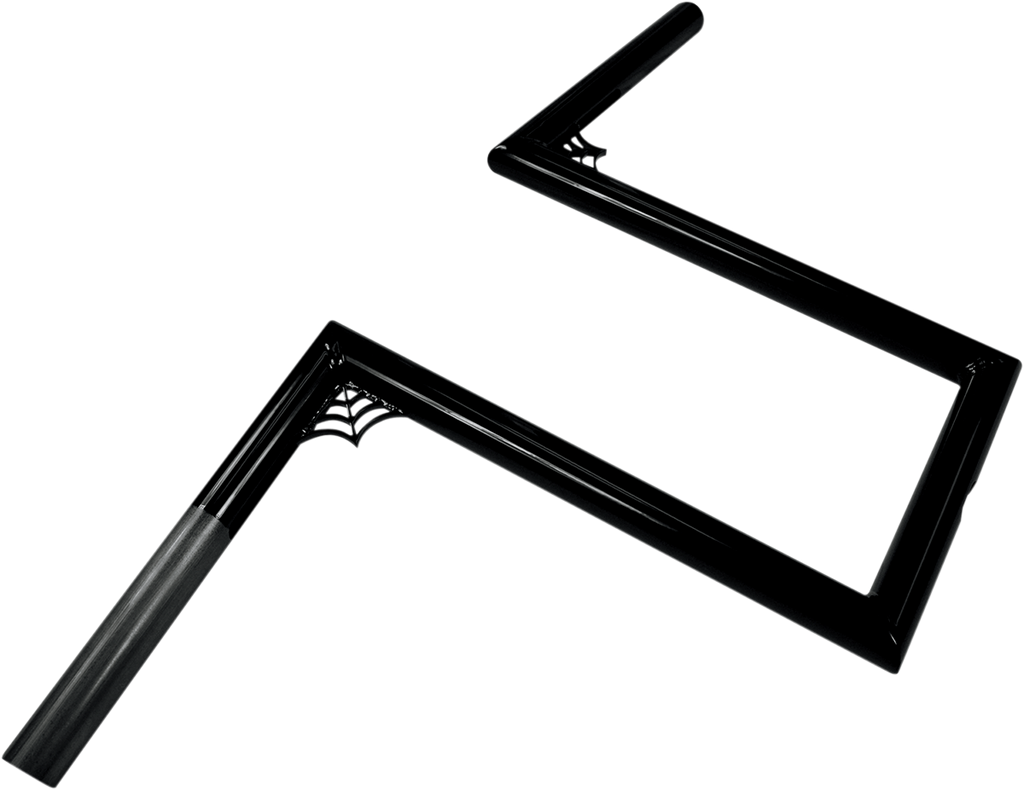 LA CHOPPERS 1" Old School Handlebar - Web Z - 12" - Black LA-7380-W12B — image 2