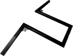 LA CHOPPERS 1" Old School Handlebar - Web Z - 12" - Black LA-7380-W12B — image 2