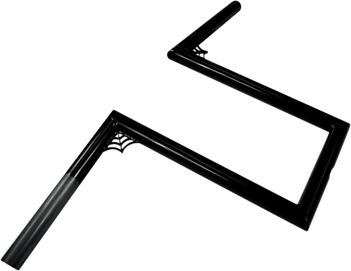 LA CHOPPERS 1" Old School Handlebar - Web Z - 12" - Black LA-7380-W12B — image 2