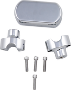 LA CHOPPERS Solid Handlebar Riser & Top Clamp Kit - 1-1/2" - Chrome LA-7442-01 — image 1