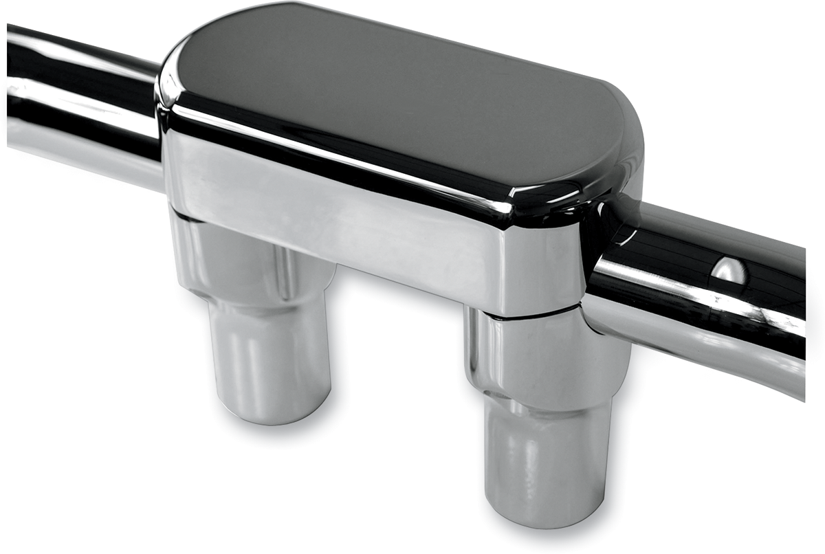 LA CHOPPERS Solid Handlebar Riser & Top Clamp Kit - 1-1/2" - Chrome LA-7442-01 — image 3