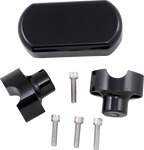 LA CHOPPERS Solid Handlebar Riser & Top Clamp Kit - 1-1/2" - Black LA-7442-01B — image 1