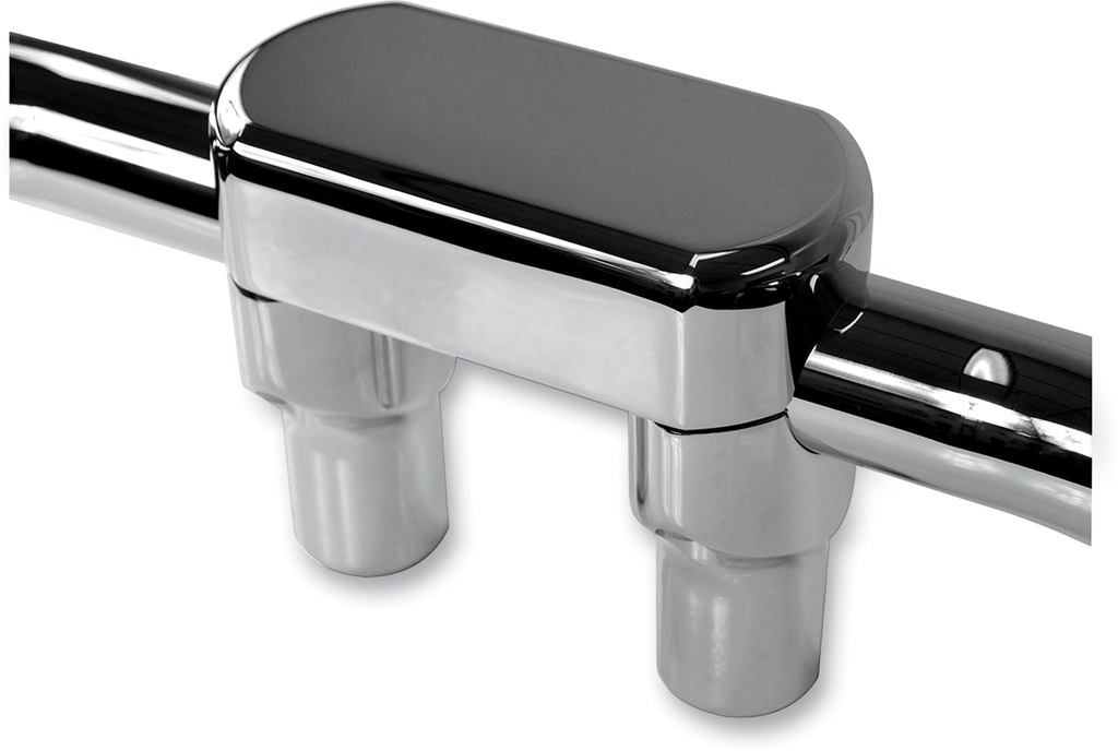LA CHOPPERS Solid Handlebar Riser & Top Clamp Kit - 1-1/2" - Black LA-7442-01B — image 3