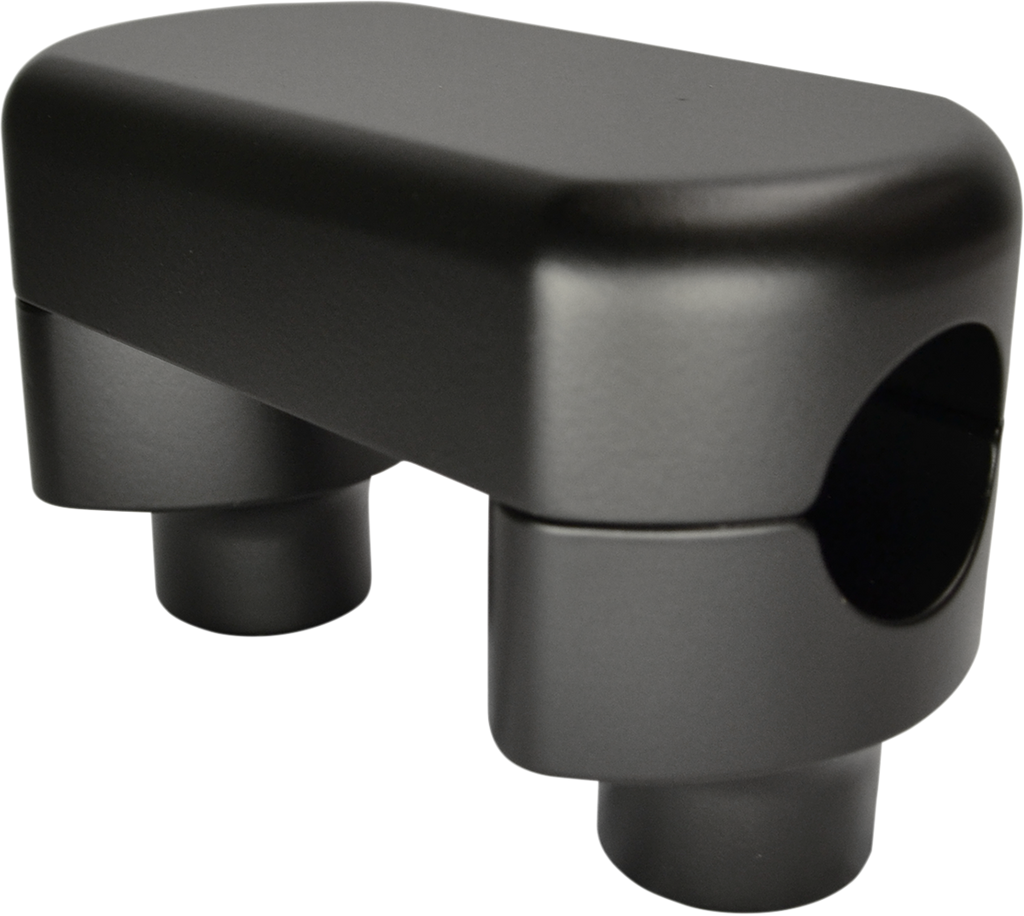 LA CHOPPERS Solid Handlebar Riser & Top Clamp Kit - 1-1/2" - Flat Black LA-7442-01M — image 1